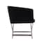 Manhattan Comfort Hollywood Lounge Accent Chair in Black and Polished Chrome, PK2 2-AC050-BK - alternate 2